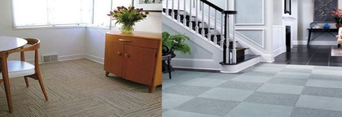 ตัวอย่างกระเบื้องยาง PVC Carpet Floor tile