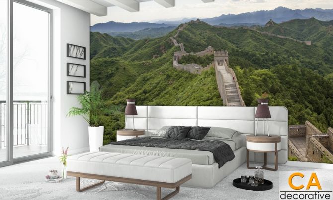  กำแพงเมืองจีน ความสดชื่น ด้วยสีเขียวของภูเขา