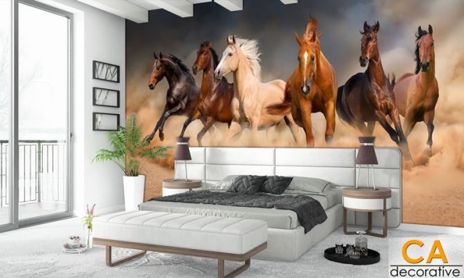   ม้า horse สัญญลักษณ์ของสัตว์มงคล ช่วยทำให้ห้องมีความสวยงาม สะดุดตา